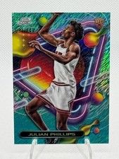 Julian Phillips RC 2023-24 Topps Cosmic Chrome #182 Aqua Equinox Refractor /149