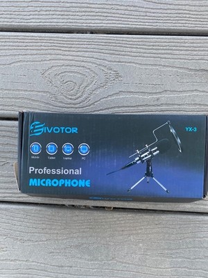   EIVOTOR K380Q Condenser Microphone, Vocal Optimization, USB Plug & Play  