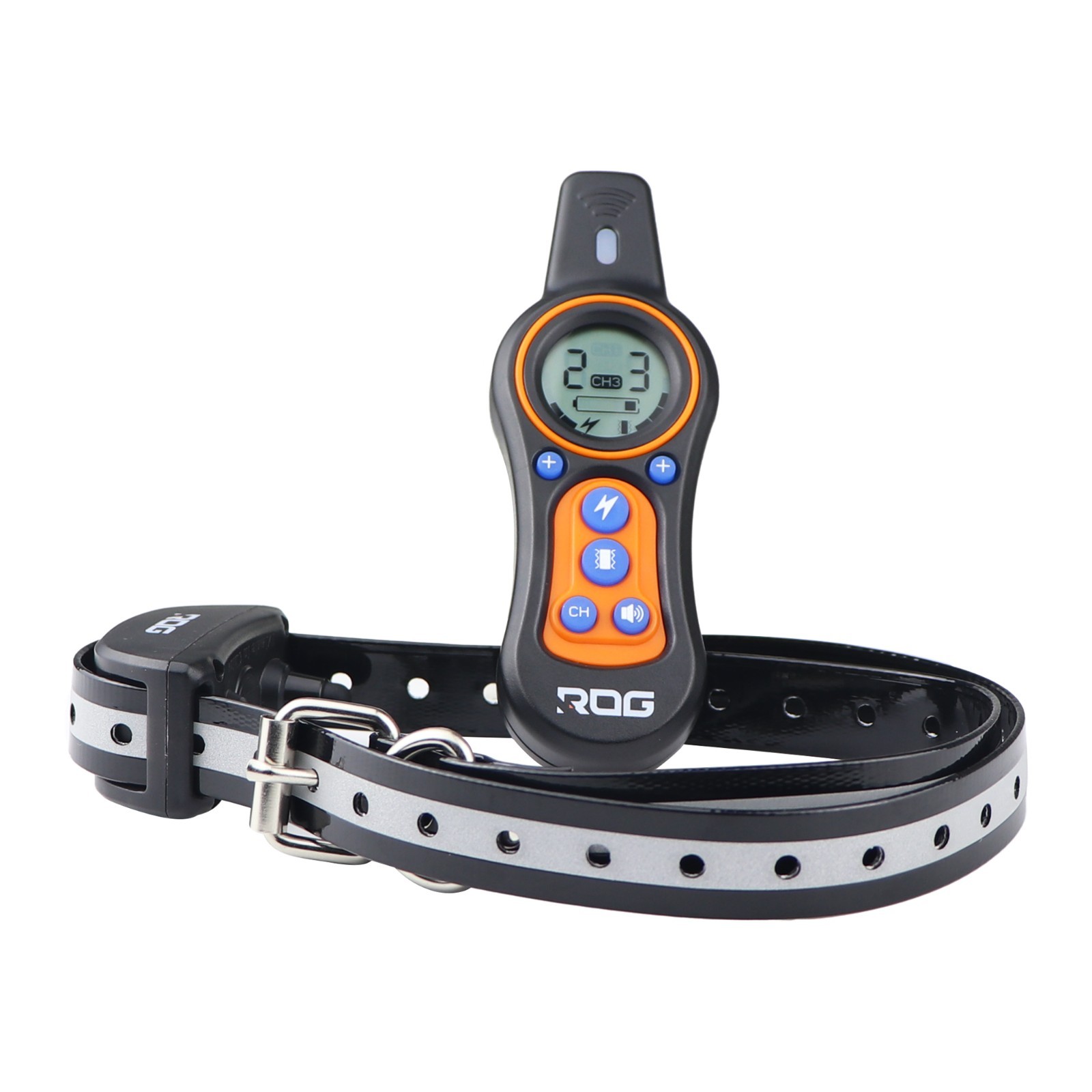 Collier de dressage ROG DTC300M noir étanche IPX67 avec portée de 300m