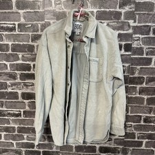 BDG Urban Outfitters corduroy shirt jacket gray blue button front SIZE SMALL S