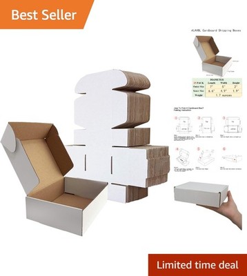 White Small Shipping Boxes 7x5x2 Inches Pack of 25 for Packing