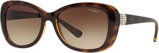 Vogue Woman Sunglasses VO2943SB W65613 55mm Havana - Brown Gradient Lens - NEW