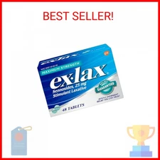 Ex-Lax Maximum Strength Stimulant Laxative Constipation Relief Pills for Occasio