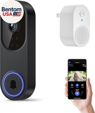 1080P Wireless Wi-Fi Video Doorbell Camera with Two Way Audio, Night Vision, Clo