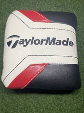 TaylorMade White Black Red Mallet Headcover Preowned Condition Excellent