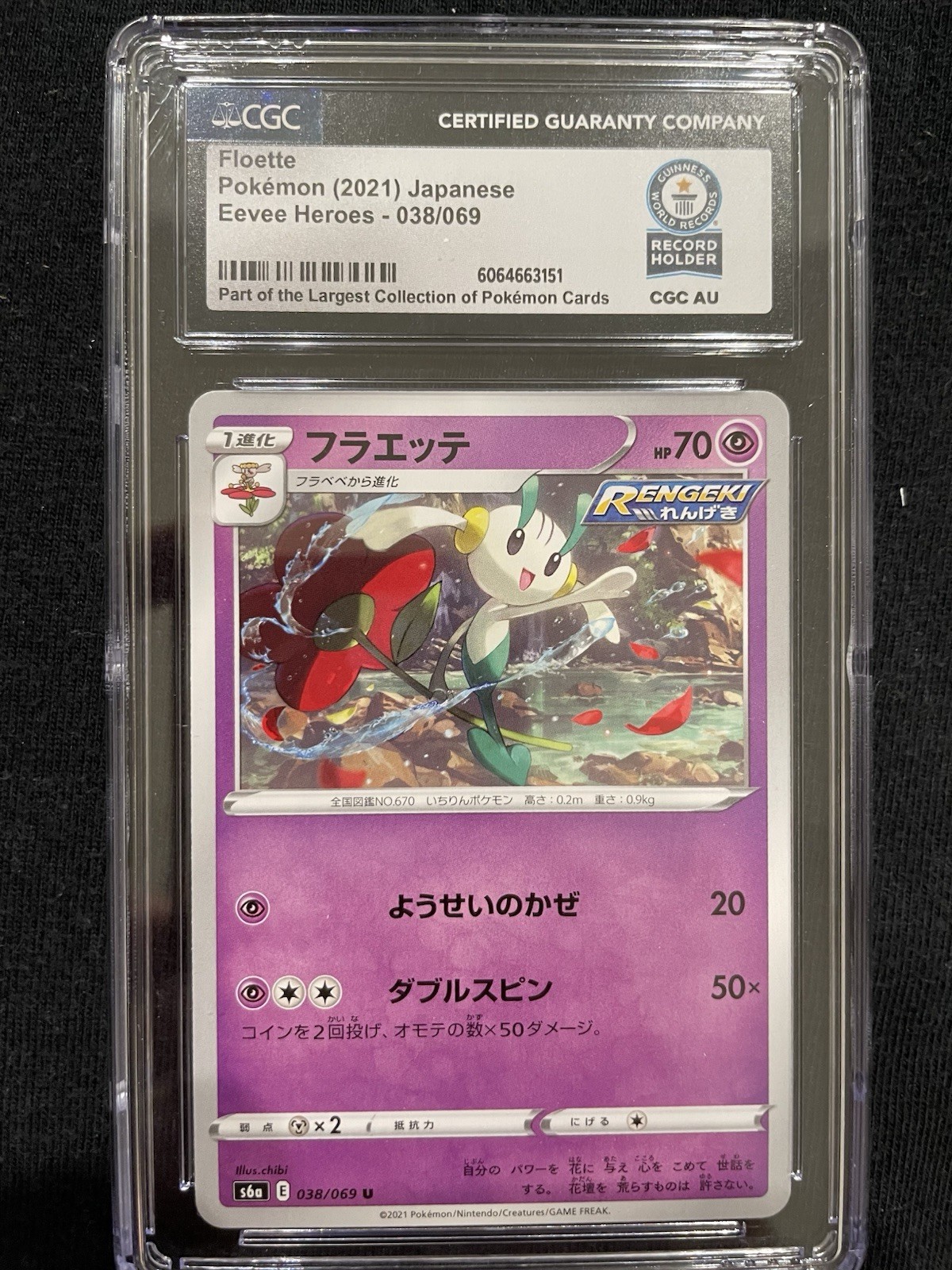 World Record Record Floette Japanese Pokémon Sword &Shield Eevee Heroes (s6a)038