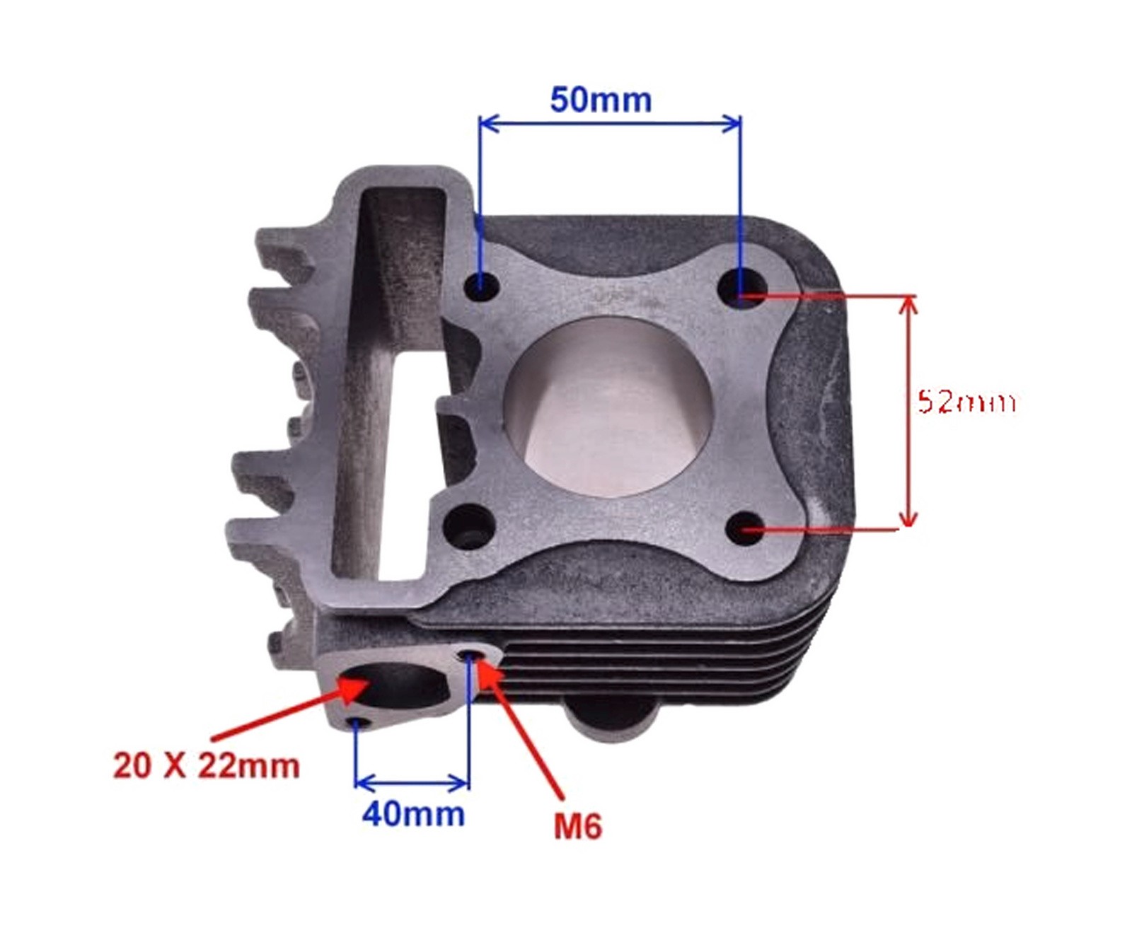 Cylindre Piaggio Zip 50 4T fonte haute compression 39mm