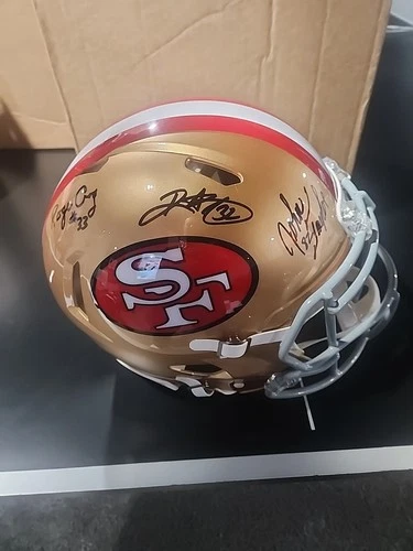 Roger Craig Ricky Watters John Taylor Signed SF 49ers Authentic Helmet