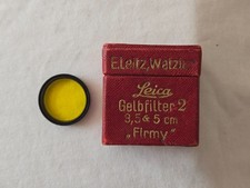 Original Leica Elmar E19 Yellow Y 2 Filter E. Leitz Wetzlar Black 19mm