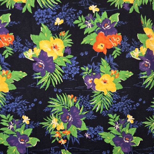 Polo Ralph Lauren Hawaiian Polo Shirt Blue Men's Large Aloha Floral Colorful - Picture 9 of 10