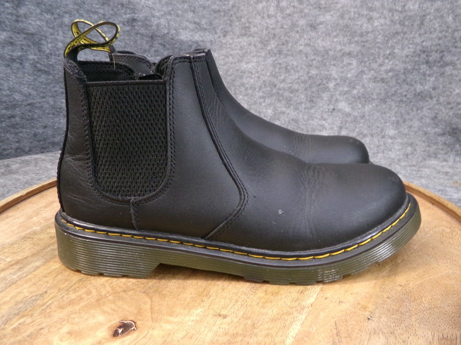Dr. Martens 2976 Zip Chelsea Boots Napa Black Leather Women's Size EU 37 - US 6
