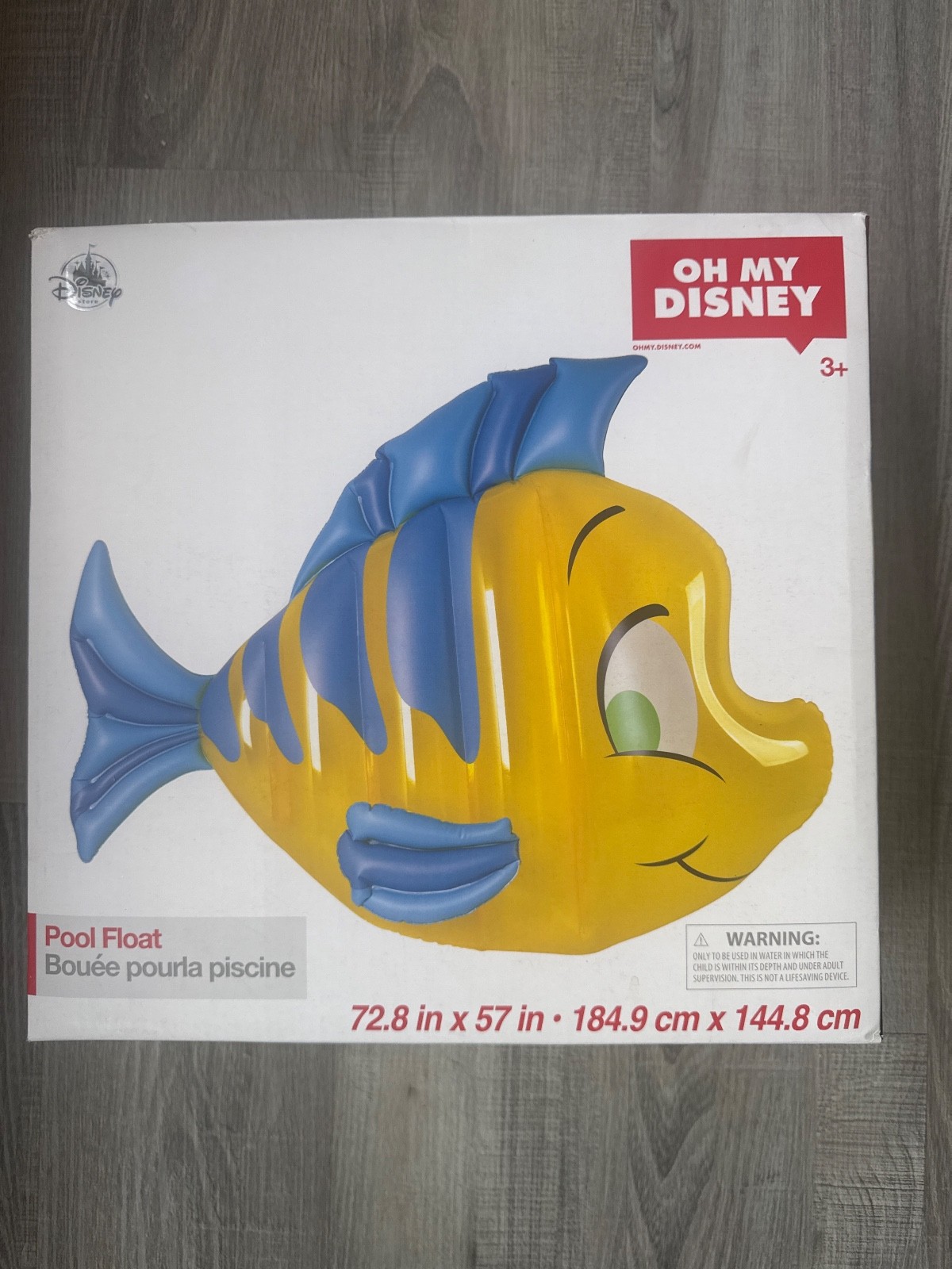giant inflatable pool floats, The Little mermaid, flounder, Disney