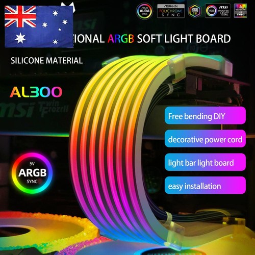 COOLMOON AOSOR LED Light Strip 5V ARGB Aura Sync Strip Light Bar DIY for Chassis