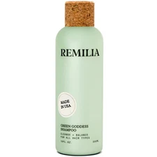 REMILIA Green Goddess Shampoo for Damaged Hair – With Rosemary Oil  Green Tea...