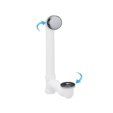 WATCO 900-FASF-0-CP Foot Actuated Waste & Overflow Polished Chrome Glued