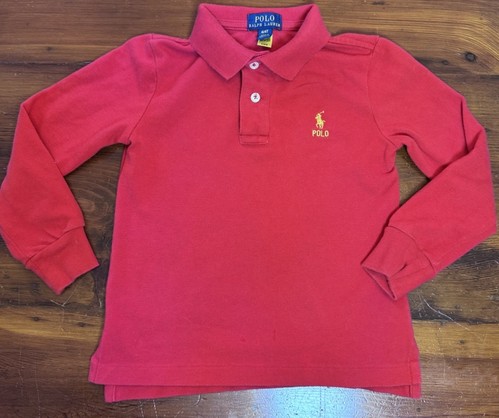 Polo Ralph Lauren Long sleeve Red Polo Toddler Size 4-4T