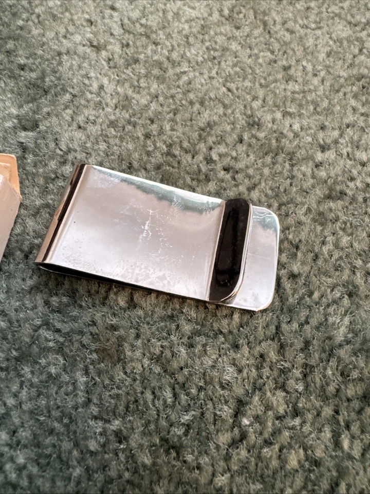 CLIP DINERO PLATA VINTAGE EN CAJA JOHN D. ROCKEFELLER IV ESTADO DE WV Foto 3 de 4