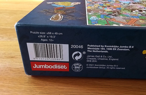 Jan Van Haasteren 1000 Piece Jigsaw - THE DUTCH CRAFT MARKET. Completed Once. - Picture 4 of 4