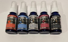 Scent Bomb 1 oz 100 Concentrated Air Freshener Display 5 Bottles 5 Scents 