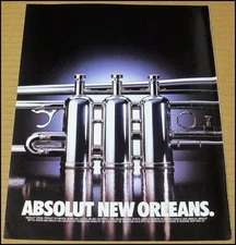 1996 Absolut New Orleans Absolut Vodka Print Ad Vintage Advertisement Louisiana