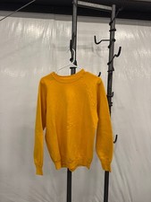 Vintage 80s Fruit of the Loom Blank Sweatshirt - Yellow - Large - Made in USA