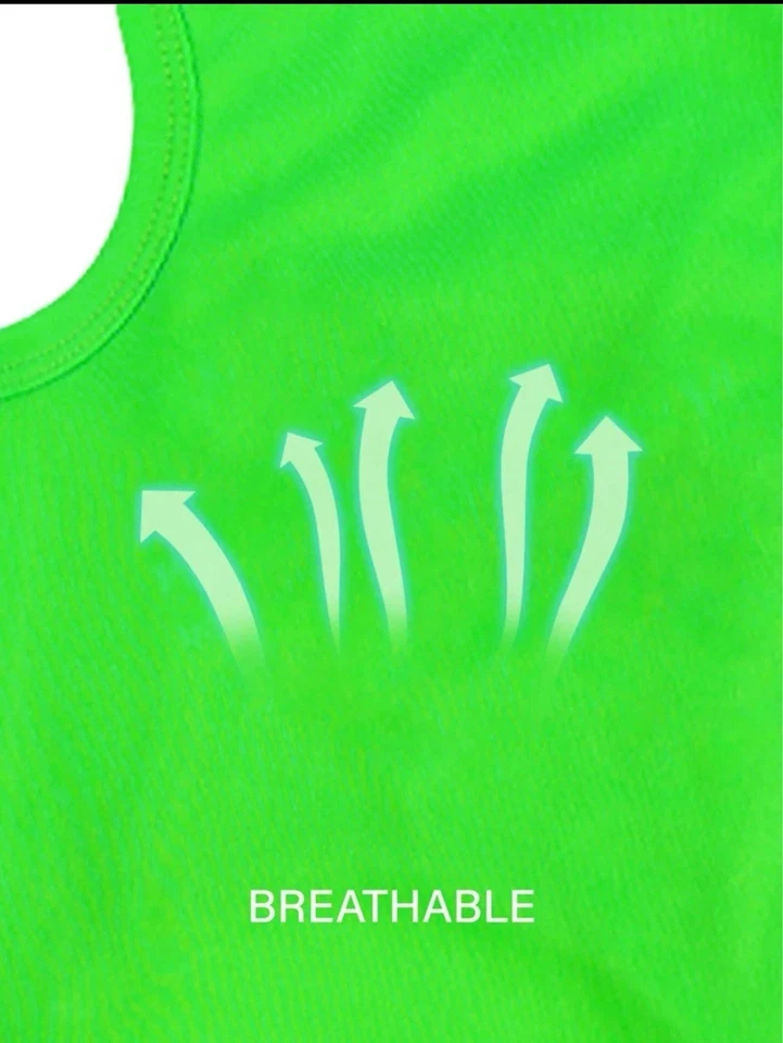 3pcs Fluorescent Green Polyester Solid Color Anti-flea Shedding Dog Shirts -New - Image 3 of 4