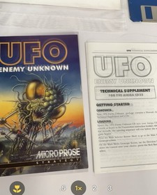 VINTAGE COMMODORE AMIGA CD32 BIG BOX UFO ENEMY UNKNOWN CIB GAME