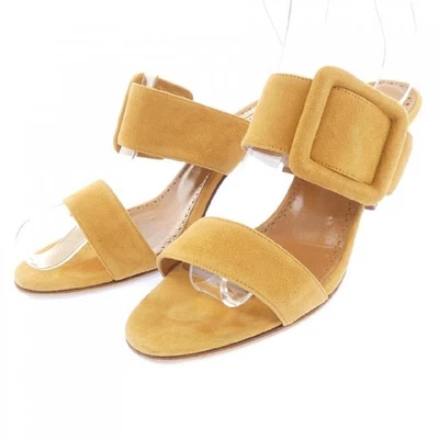 Sandales à talons mule Manolo Blahnik à pignon marron EU:38 US:8 chaussures - Photo 1/4