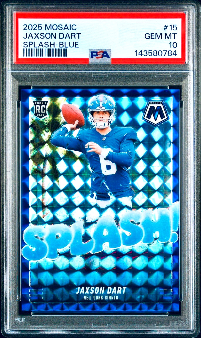 Jaxson Dart Panini Mosaic Splash #15 Blue