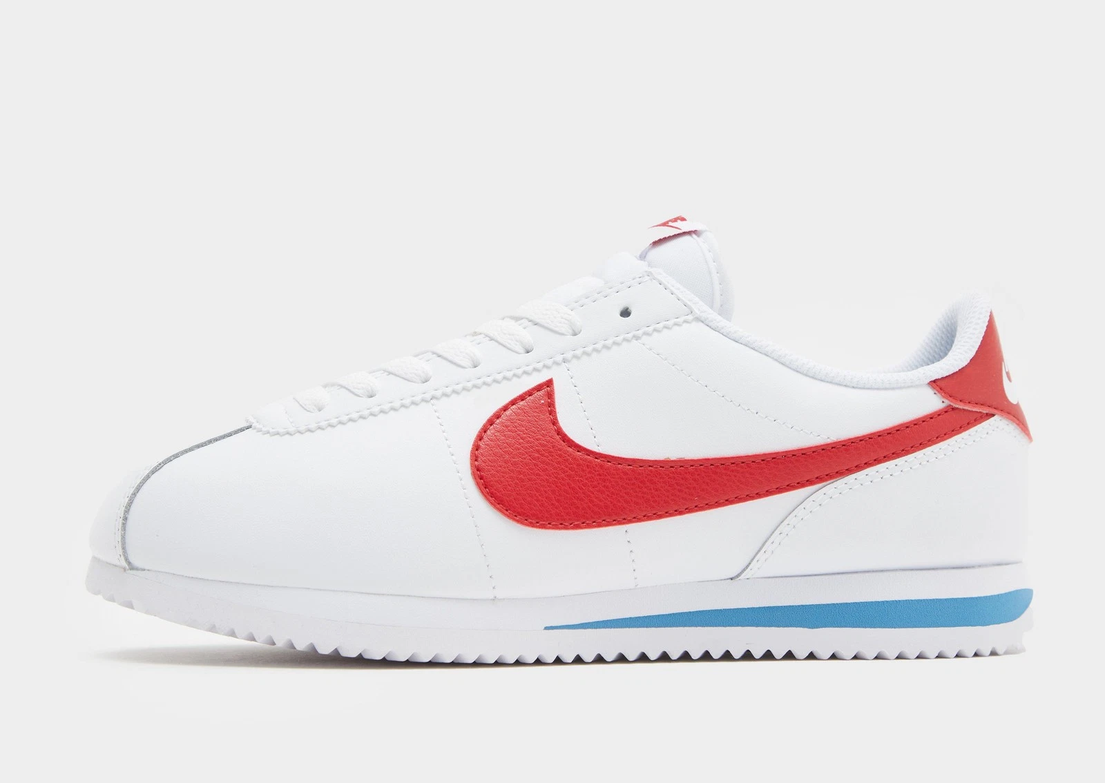 Authentic Nike Classic Cortez ® ( Men Sizes: UK 9 10 12 ) White / Red-Blue