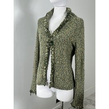 90s Cute Caridigan Sweaters Unique Nubby Knit Phoebe Buffet
