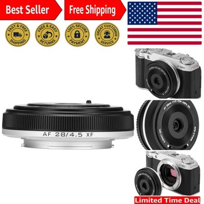 Viltrox 28mm f4.5 Pancake Lens - Lightweight Fujifilm X Mount Prime Optics