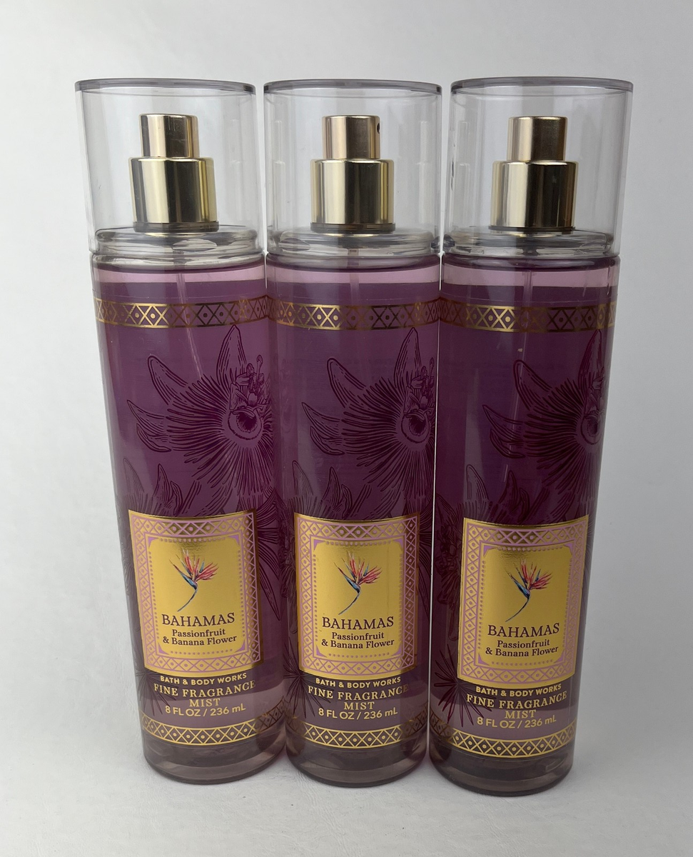 3 Bath & Body Works Bahamas Passionfruit & Banana Flower Fine