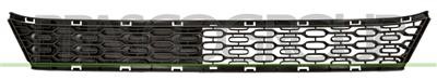 Grille centrale de pare-chocs noire pour Peugeot 107, finition mate d'origine