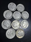 Roosevelt Dimes 90% Silver 10C pre 1964 Circulated Lot 10x