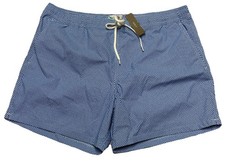 J.Crew Men's Blue Check 6" Swim Trunk Mesh Lined Econyl Generated Nylon XL-NWT