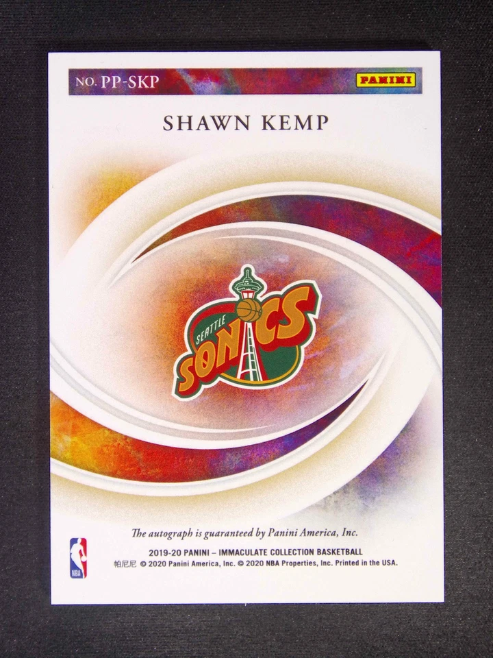 2019-20 Panini Immaculate Shawn Kemp Past And Present Auto Gold /10 - Image 2 of 2