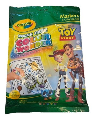 Crayola Mess Free Color Wonder, Disney Toy Story, 2010 Markers & Coloring Pad