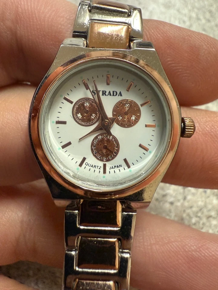 Reloj Strada Mujer Cuarzo 38mm Oro Rosa/Tono Plata. esfera blanca Foto 2 de 4