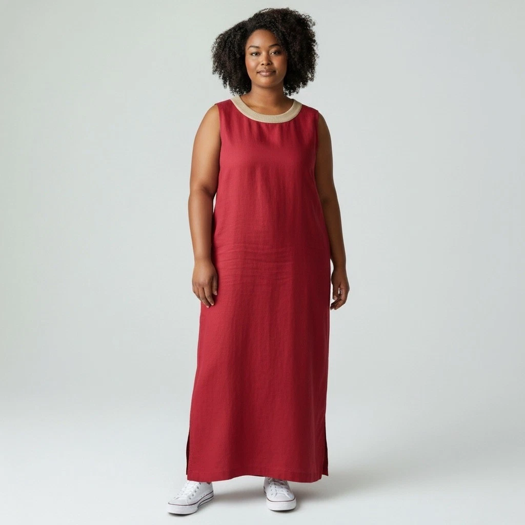 Linen Plus Size Maxi Dresses for Women for sale | eBay
