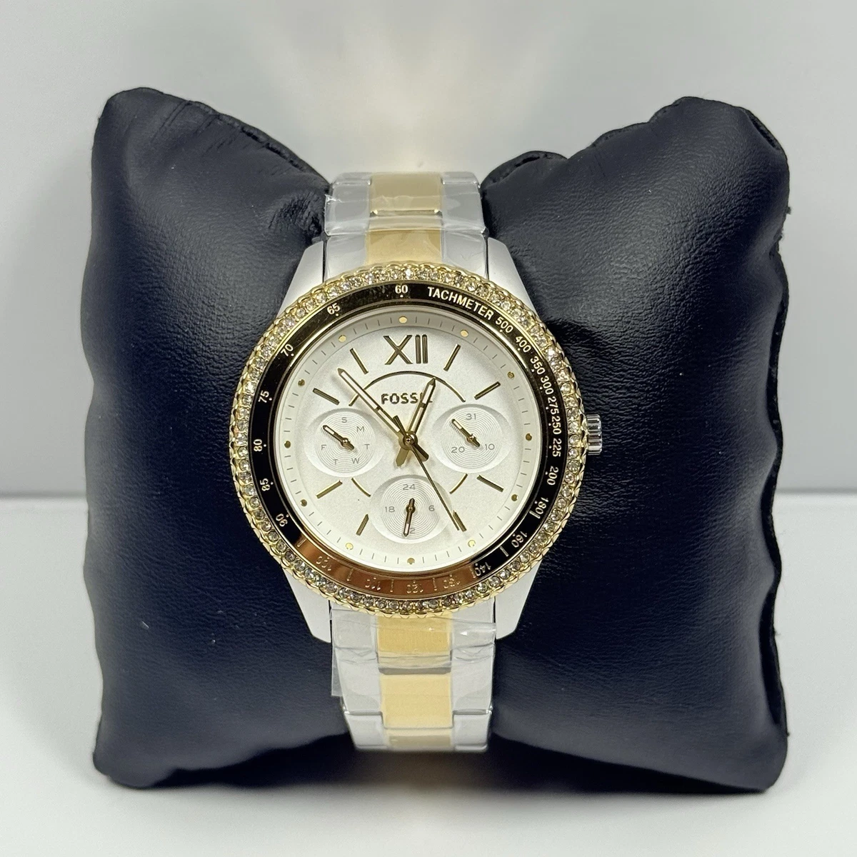 Fossil Stella Womens CH-2747 Chronograph LAVENDER Quartz 42mm Watch 5.3/4 Fossil Purple Wristwatches for sale | eBay main image 4