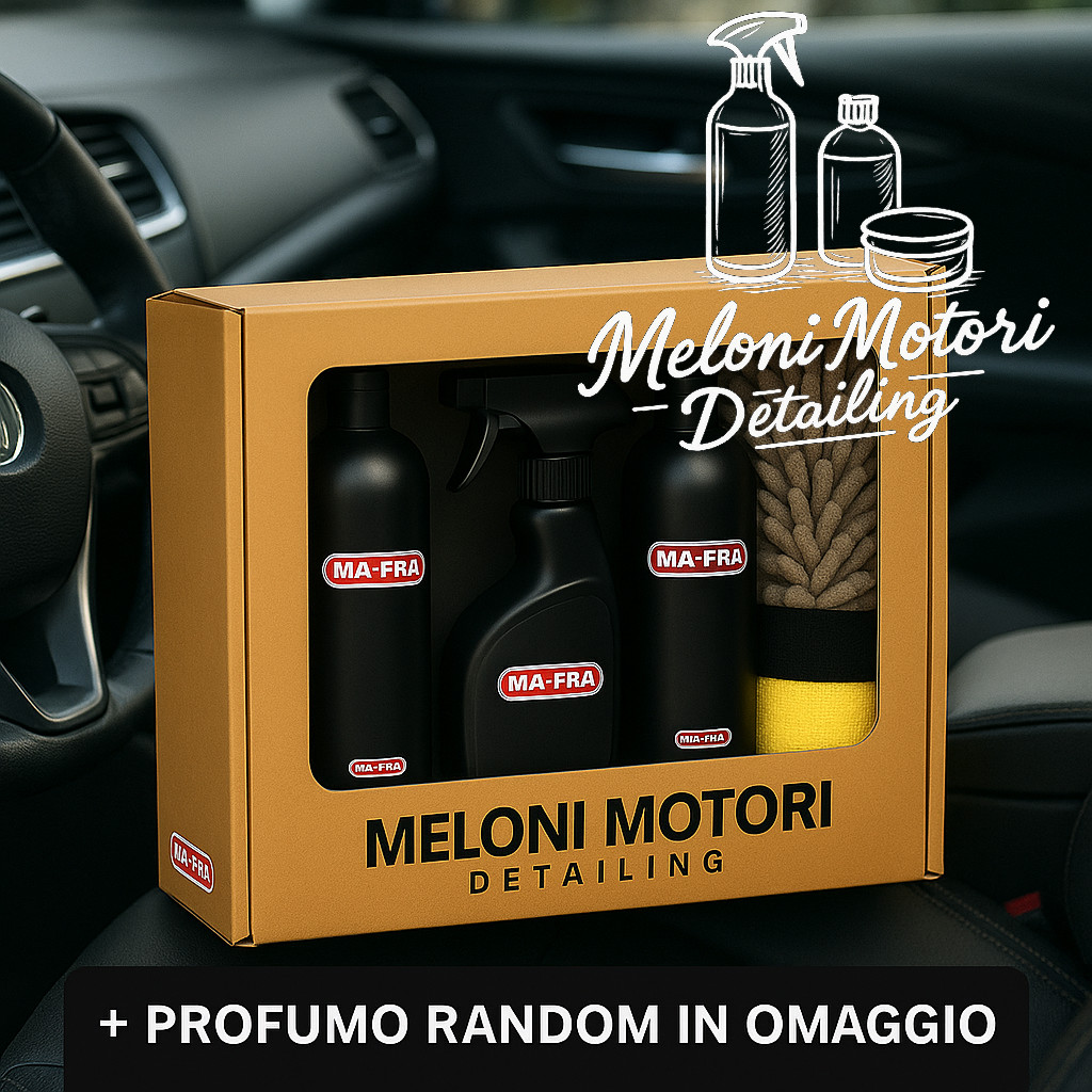 KIT LAVAGGIO AUTO PULIZIA INTERNI MAFRA MANIAC LINE FOR CAR DETAILING