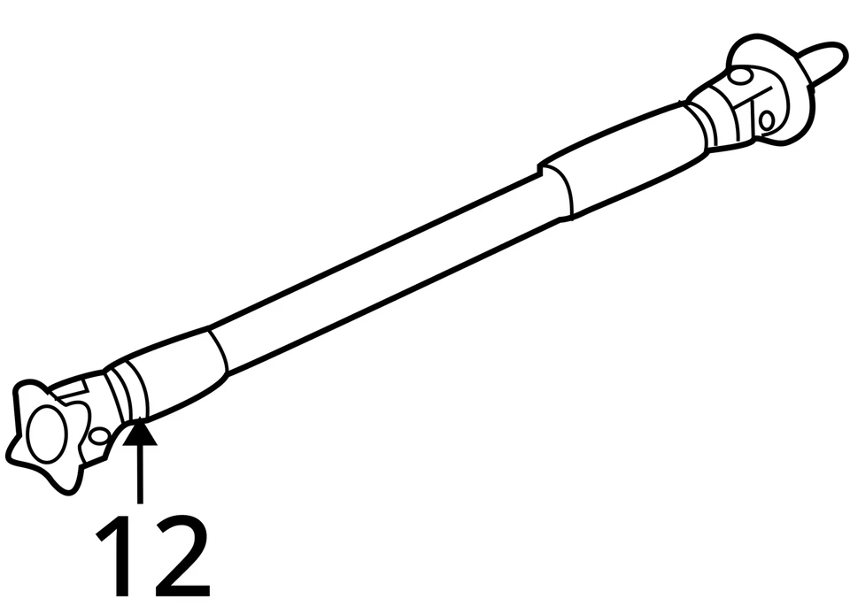 Eje de transmisión delantero AWD 3,7 L desde 2013 Infiniti Ex37 10700037 Foto 4 de 4