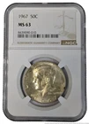 NGC 1967 Kennedy Half Dollar 50c US American Coin MS 63