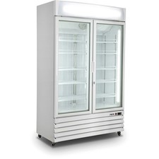 SARO K&uuml;hlschrank mit 2 Glast&uuml;ren - wei&szlig;, Modell G 885
