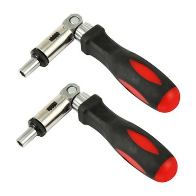 2 Pcs Schraubendreher Verstellbarer Ratschenschlüssel Schraubenzieher
