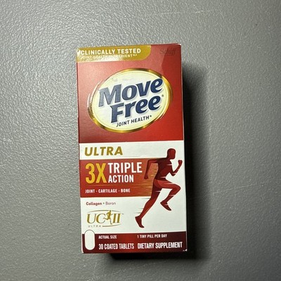 Schiff Move Free Joint Health Ultra 3X Triple Action 30 Tabs Exp 02/2028 