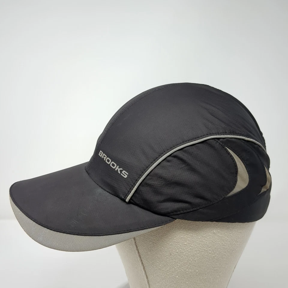 Gorra de béisbol Brooks Strapback negra talla única ajustable exterior lisa Foto 3 de 4