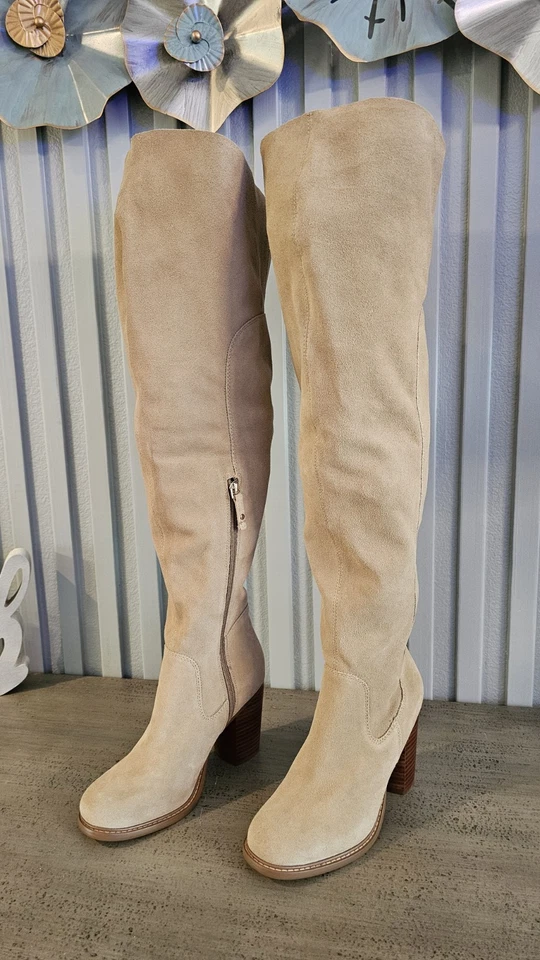 Botas por encima de la rodilla de gamuza para mujer Kelsi Dagger Brooklyn talla 7,5 nuevas sin etiquetas Foto 4 de 4
