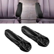 Car Front Seat Armrest Cover, Wear-Resistant Breathable All-Round 2 PCS Black